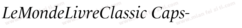 LeMondeLivreClassic Caps字体转换